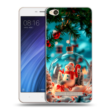 Силиконовый чехол на Xiaomi RedMi 4A с принтом Новый год Силиконовый чехол на Xiaomi RedMi 4A с принтом Новый год