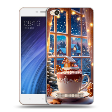 Силиконовый чехол на Xiaomi RedMi 4A с принтом Новый год Силиконовый чехол на Xiaomi RedMi 4A с принтом Новый год