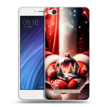 Силиконовый чехол на Xiaomi RedMi 4A с принтом Новый год Силиконовый чехол на Xiaomi RedMi 4A с принтом Новый год
