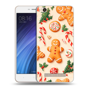 Силиконовый чехол на Xiaomi RedMi 4A с принтом Новый год Силиконовый чехол на Xiaomi RedMi 4A с принтом Новый год