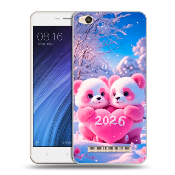 Силиконовый чехол на Xiaomi RedMi 4A с принтом Новый год Силиконовый чехол на Xiaomi RedMi 4A с принтом Новый год