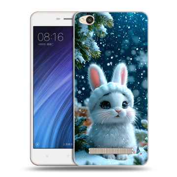 Силиконовый чехол на Xiaomi RedMi 4A с принтом Новый год Силиконовый чехол на Xiaomi RedMi 4A с принтом Новый год
