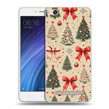 Силиконовый чехол на Xiaomi RedMi 4A с принтом Новый год Силиконовый чехол на Xiaomi RedMi 4A с принтом Новый год