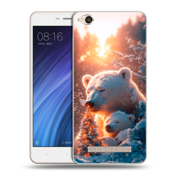 Силиконовый чехол на Xiaomi RedMi 4A с принтом Новый год