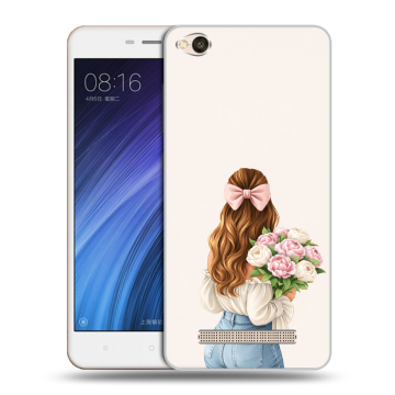 Силиконовый чехол на Xiaomi RedMi 4A с принтом женский