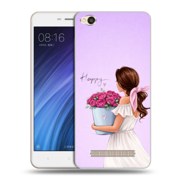 Силиконовый чехол на Xiaomi RedMi 4A с принтом женский