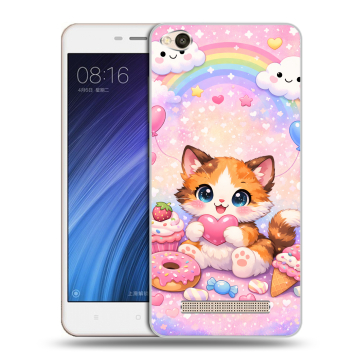 Силиконовый чехол на Xiaomi RedMi 4A с принтом для девочек