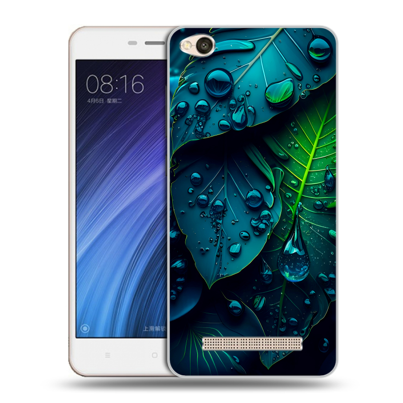 Пластиковый чехол на Xiaomi RedMi 4A с принтом Листья Пластиковый чехол на Xiaomi RedMi 4A с принтом Листья