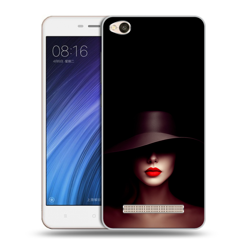 Пластиковый чехол на Xiaomi RedMi 4A с принтом Девушка в шляпе Пластиковый чехол на Xiaomi RedMi 4A с принтом Девушка в шляпе