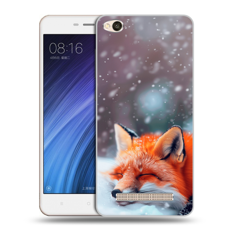 Пластиковый чехол на Xiaomi RedMi 4A с принтом лиса Пластиковый чехол на Xiaomi RedMi 4A с принтом лиса