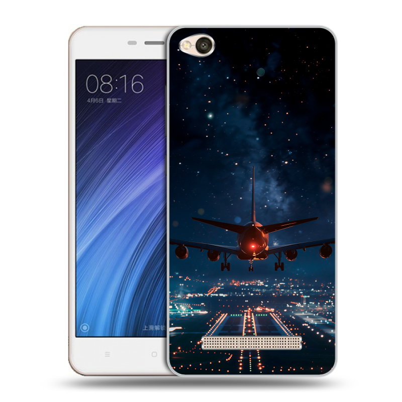Силиконовый чехол на Xiaomi RedMi 4A с принтом самолет Силиконовый чехол на Xiaomi RedMi 4A с принтом самолет