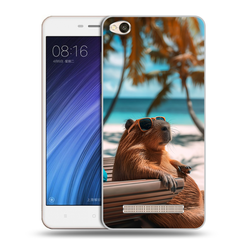 Пластиковый чехол на Xiaomi RedMi 4A с принтом Капибара Пластиковый чехол на Xiaomi RedMi 4A с принтом Капибара
