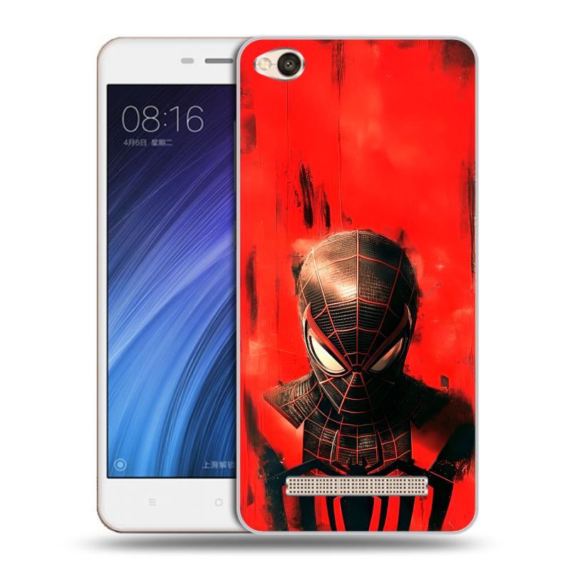 Пластиковый чехол на Xiaomi RedMi 4A с принтом человек паук spiderman Пластиковый чехол на Xiaomi RedMi 4A с принтом человек паук spiderman