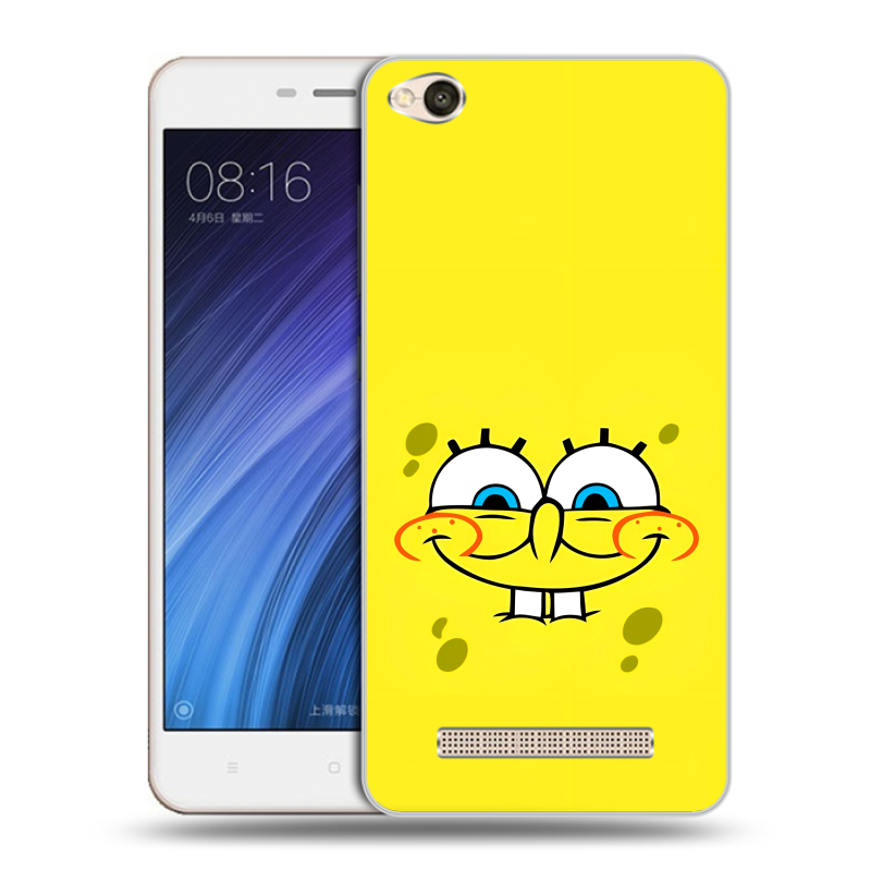 Силиконовый чехол на Xiaomi RedMi 4A с принтом спанчбоб спанч боб Силиконовый чехол на Xiaomi RedMi 4A с принтом спанчбоб спанч боб