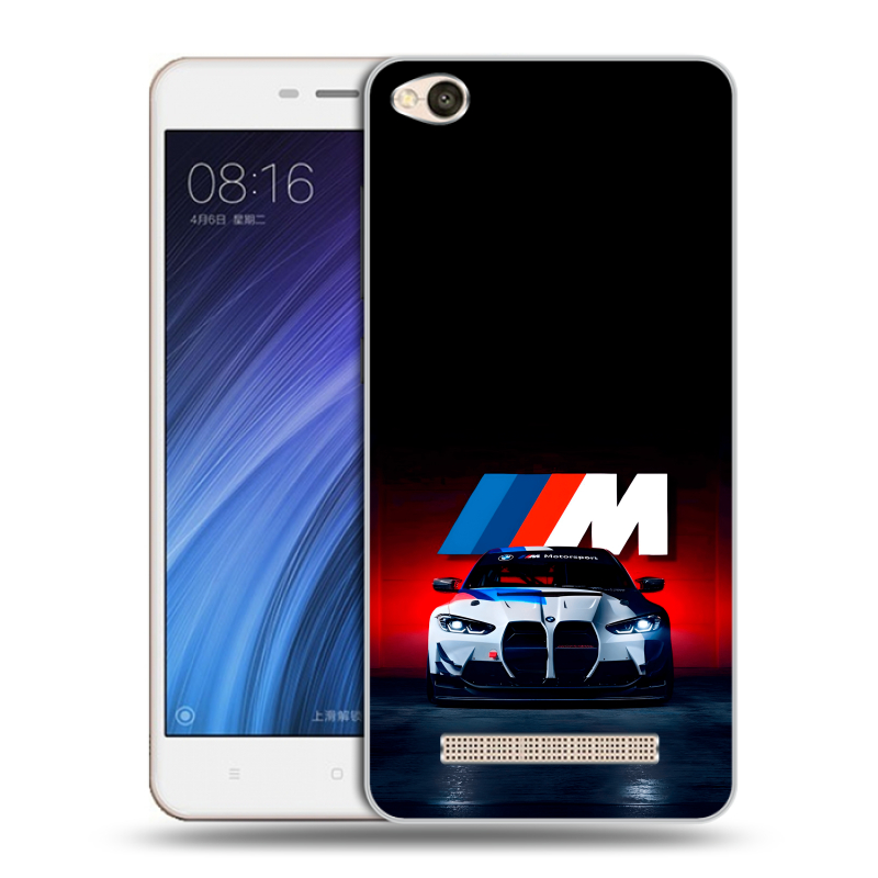 Силиконовый чехол на Xiaomi RedMi 4A с принтом БМВ BMW Силиконовый чехол на Xiaomi RedMi 4A с принтом БМВ BMW