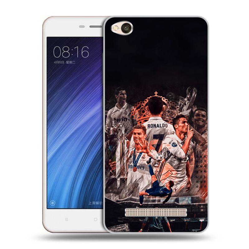 Силиконовый чехол на Xiaomi RedMi 4A с принтом Реал Роналдо Real Ronaldo Силиконовый чехол на Xiaomi RedMi 4A с принтом Реал Роналдо Real Ronaldo