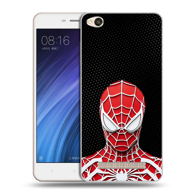 Пластиковый чехол на Xiaomi RedMi 4A с принтом человек паук spiderman Пластиковый чехол на Xiaomi RedMi 4A с принтом человек паук spiderman