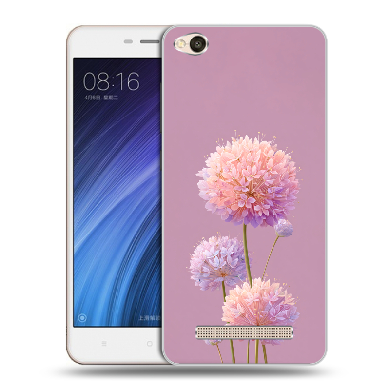 Силиконовый чехол на Xiaomi RedMi 4A с принтом Цветы Силиконовый чехол на Xiaomi RedMi 4A с принтом Цветы