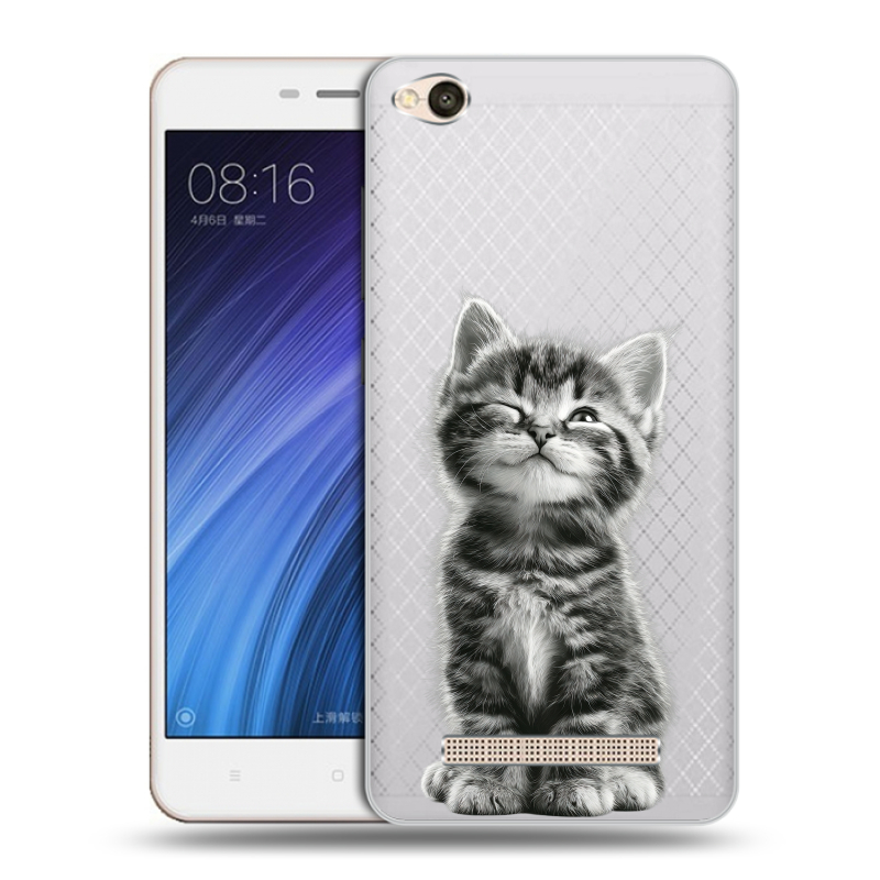 Силиконовый чехол на Xiaomi RedMi 4A с принтом Котенок Силиконовый чехол на Xiaomi RedMi 4A с принтом Котенок