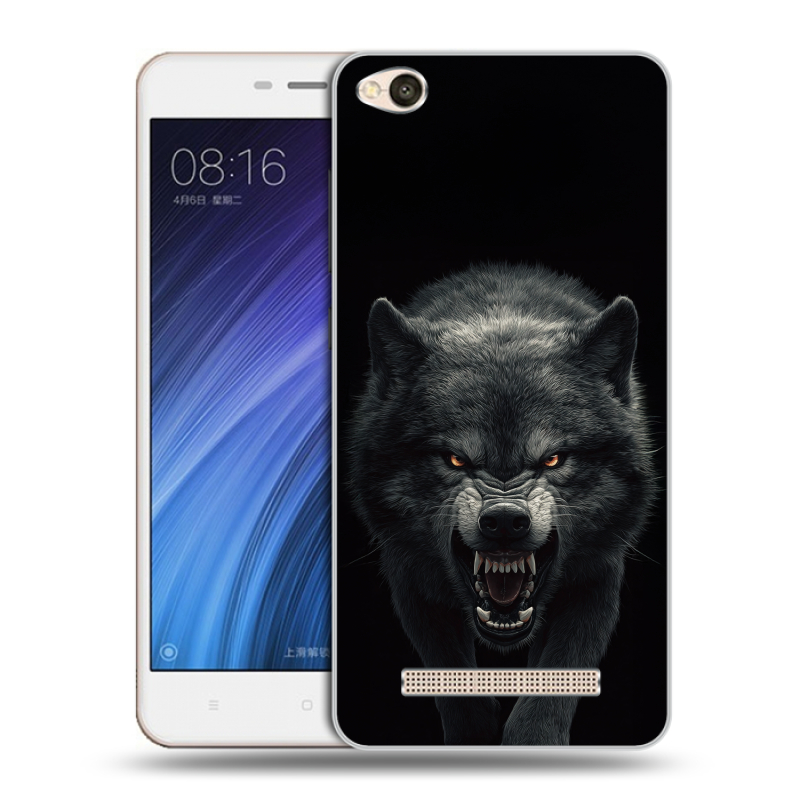 Пластиковый чехол на Xiaomi RedMi 4A с принтом Волк Пластиковый чехол на Xiaomi RedMi 4A с принтом Волк