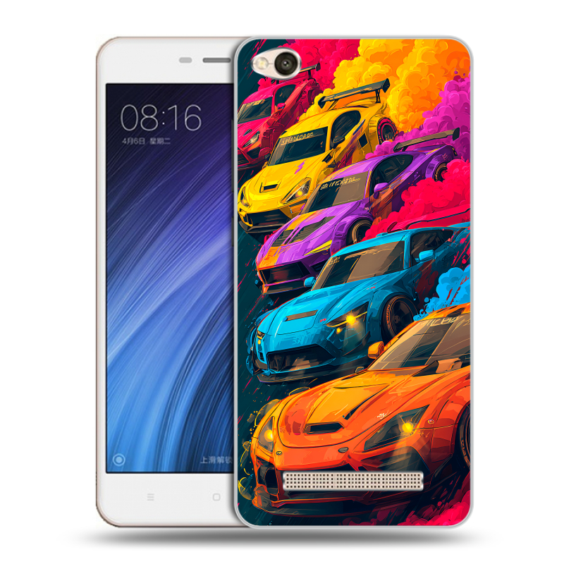 Силиконовый чехол на Xiaomi RedMi 4A с принтом Тачки Силиконовый чехол на Xiaomi RedMi 4A с принтом Тачки