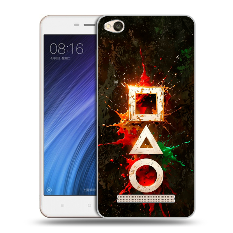 Силиконовый чехол на Xiaomi RedMi 4A с принтом Squid Game Игра кальмара Силиконовый чехол на Xiaomi RedMi 4A с принтом Squid Game Игра кальмара