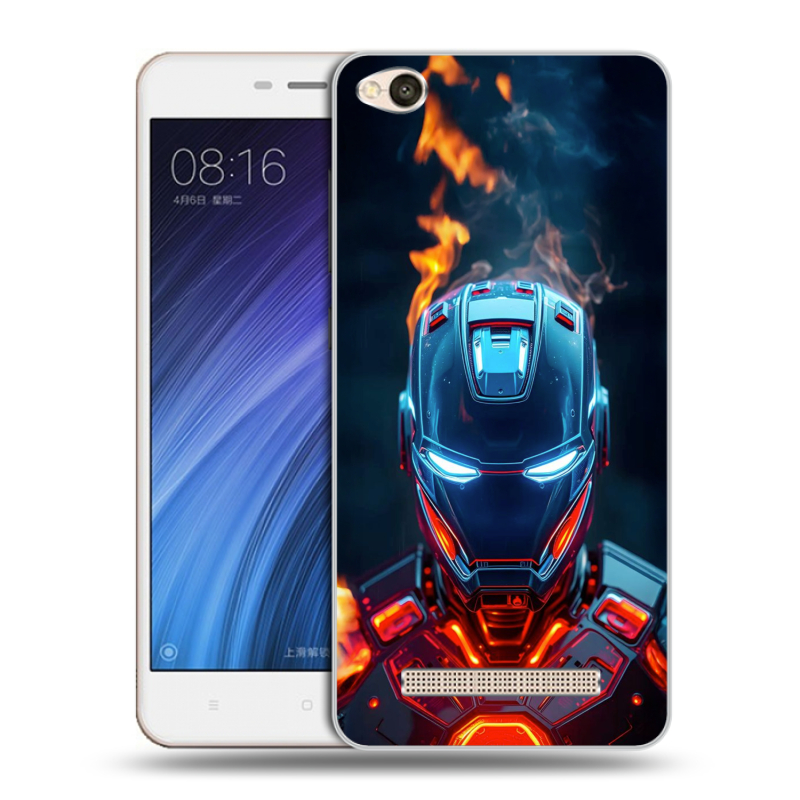 Пластиковый чехол на Xiaomi RedMi 4A с принтом IronMan Железный человек Пластиковый чехол на Xiaomi RedMi 4A с принтом IronMan Железный человек