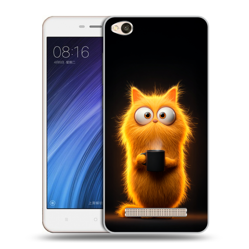 Силиконовый чехол на Xiaomi RedMi 4A с принтом Смешной кот Силиконовый чехол на Xiaomi RedMi 4A с принтом Смешной кот
