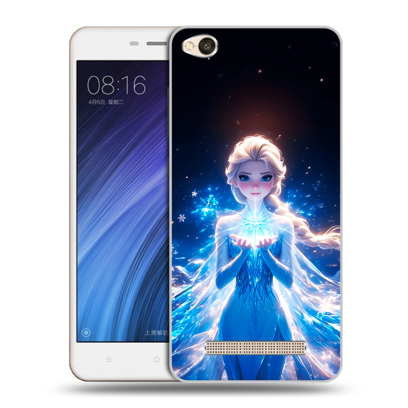 Силиконовый чехол на Xiaomi RedMi 4A с принтом Холодное сердце Frozen Силиконовый чехол на Xiaomi RedMi 4A с принтом Холодное сердце Frozen