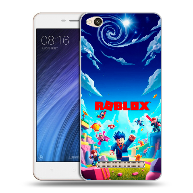 Силиконовый чехол на Xiaomi RedMi 4A с принтом Roblox Роблокс Силиконовый чехол на Xiaomi RedMi 4A с принтом Roblox Роблокс