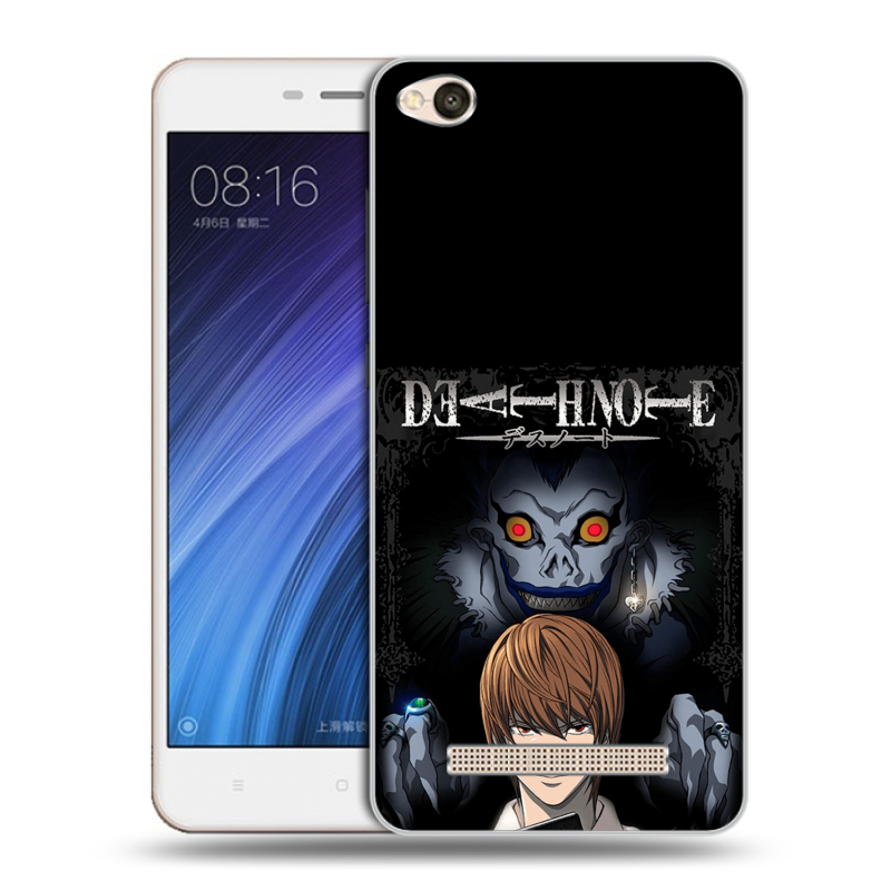 Пластиковый чехол на Xiaomi RedMi 4A с принтом Death note Тетрадь смерти Пластиковый чехол на Xiaomi RedMi 4A с принтом Death note Тетрадь смерти