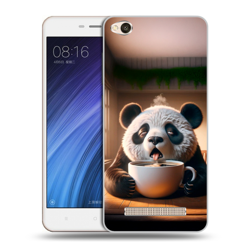 Пластиковый чехол на Xiaomi RedMi 4A с принтом смешная панда Пластиковый чехол на Xiaomi RedMi 4A с принтом смешная панда