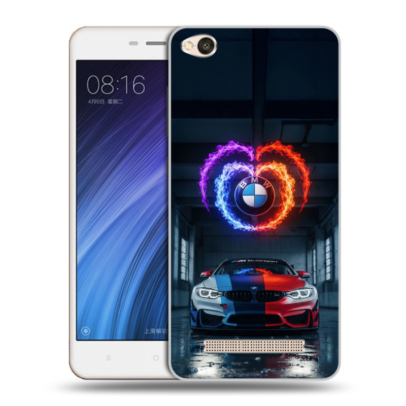 Пластиковый чехол на Xiaomi RedMi 4A с принтом BMW БМВ Пластиковый чехол на Xiaomi RedMi 4A с принтом BMW БМВ