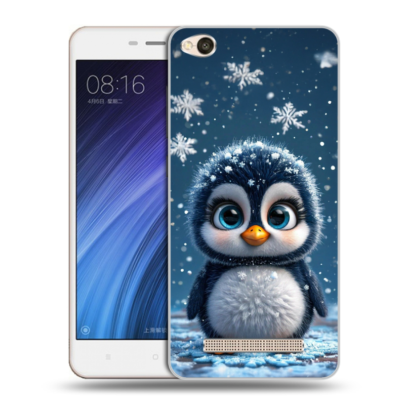 Силиконовый чехол на Xiaomi RedMi 4A с принтом Новый год Силиконовый чехол на Xiaomi RedMi 4A с принтом Новый год