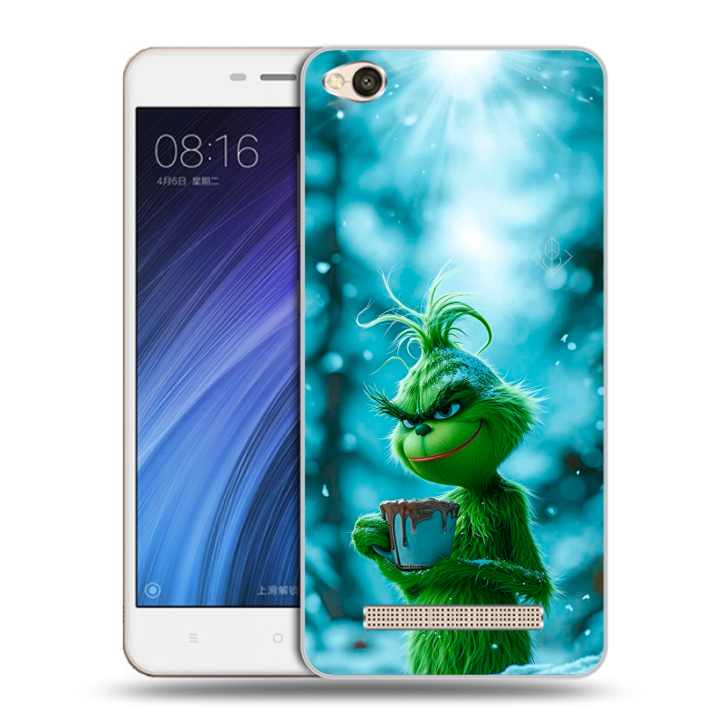 Силиконовый чехол на Xiaomi RedMi 4A с принтом Новый год гринч Силиконовый чехол на Xiaomi RedMi 4A с принтом Новый год гринч