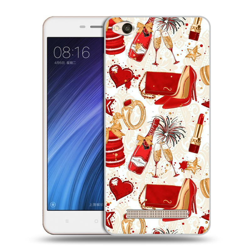 Пластиковый чехол на Xiaomi RedMi 4A с принтом Новый год Пластиковый чехол на Xiaomi RedMi 4A с принтом Новый год