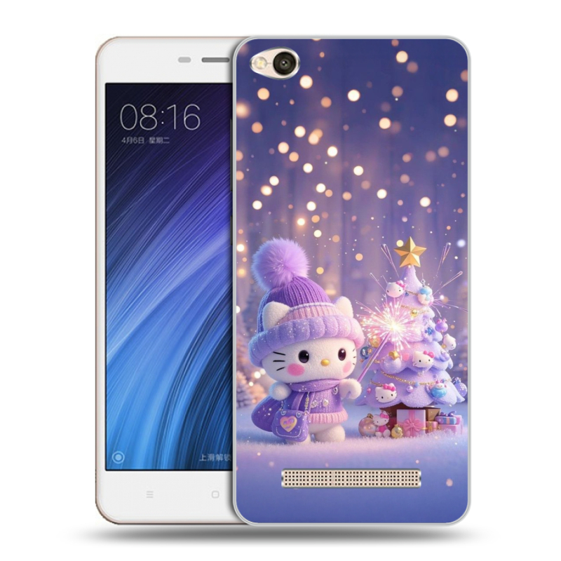 Пластиковый чехол на Xiaomi RedMi 4A с принтом Новый год Пластиковый чехол на Xiaomi RedMi 4A с принтом Новый год