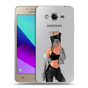 Силиконовый противоударный чехол на Samsung Galaxy J2 Prime с принтом Женские принты