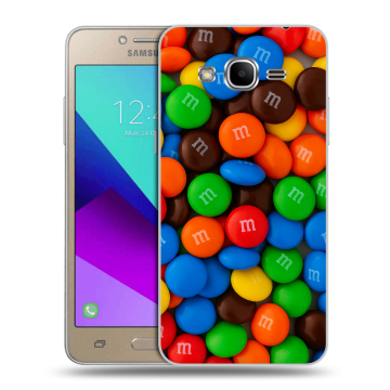 Силиконовый противоударный чехол на Samsung Galaxy J2 Prime с принтом Конфеты