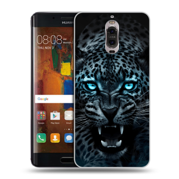 Пластиковый чехол на Huawei Mate 9 Pro с принтом Темный леопард Пластиковый чехол на Huawei Mate 9 Pro с принтом Темный леопард