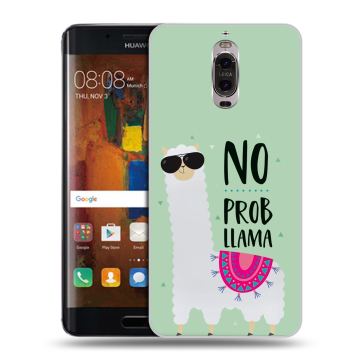 Пластиковый чехол на Huawei Mate 9 Pro с принтом Лама Пластиковый чехол на Huawei Mate 9 Pro с принтом Лама