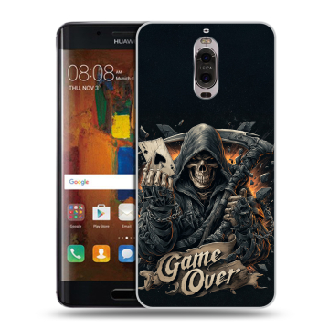 Пластиковый чехол на Huawei Mate 9 Pro с принтом Скелет карты Пластиковый чехол на Huawei Mate 9 Pro с принтом Скелет карты