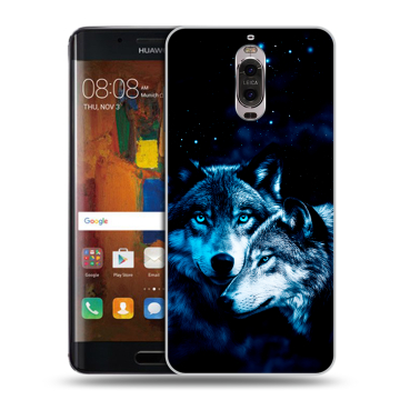 Пластиковый чехол на Huawei Mate 9 Pro с принтом Волки Пластиковый чехол на Huawei Mate 9 Pro с принтом Волки