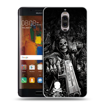 Пластиковый чехол на Huawei Mate 9 Pro с принтом Скелет Пластиковый чехол на Huawei Mate 9 Pro с принтом Скелет