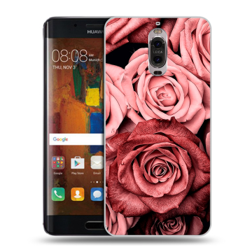 Пластиковый чехол на Huawei Mate 9 Pro с принтом Цветы розы Пластиковый чехол на Huawei Mate 9 Pro с принтом Цветы розы