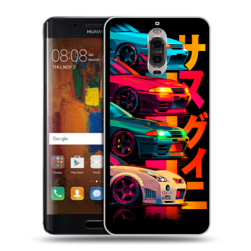 Пластиковый чехол на Huawei Mate 9 Pro с принтом Гоночные машины Пластиковый чехол на Huawei Mate 9 Pro с принтом Гоночные машины