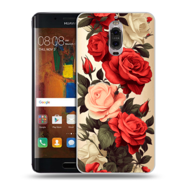 Пластиковый чехол на Huawei Mate 9 Pro с принтом Розы
