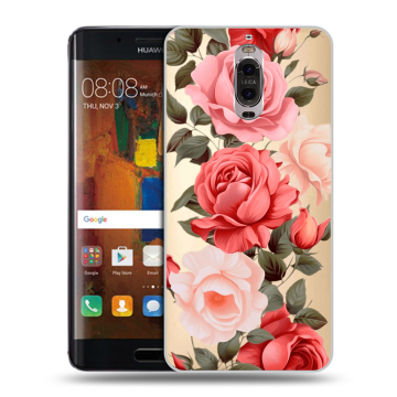 Пластиковый чехол на Huawei Mate 9 Pro с принтом Розы