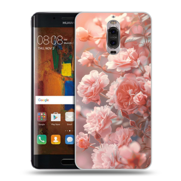 Пластиковый чехол на Huawei Mate 9 Pro с принтом Розовые розы