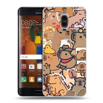 Пластиковый чехол на Huawei Mate 9 Pro с принтом капибара